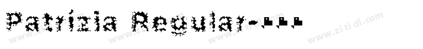 Patrízia Regular字体转换